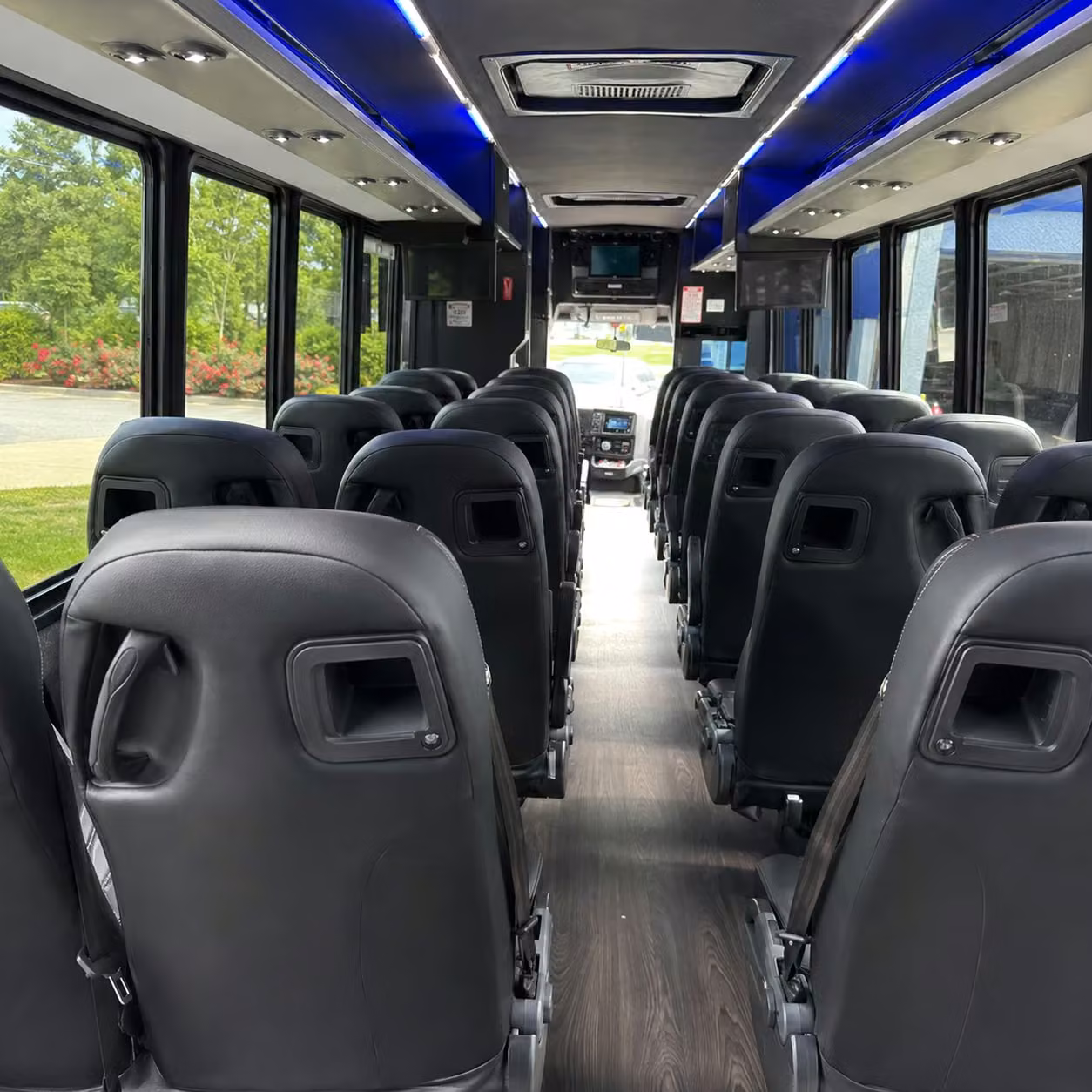 28 passenger minibus interior