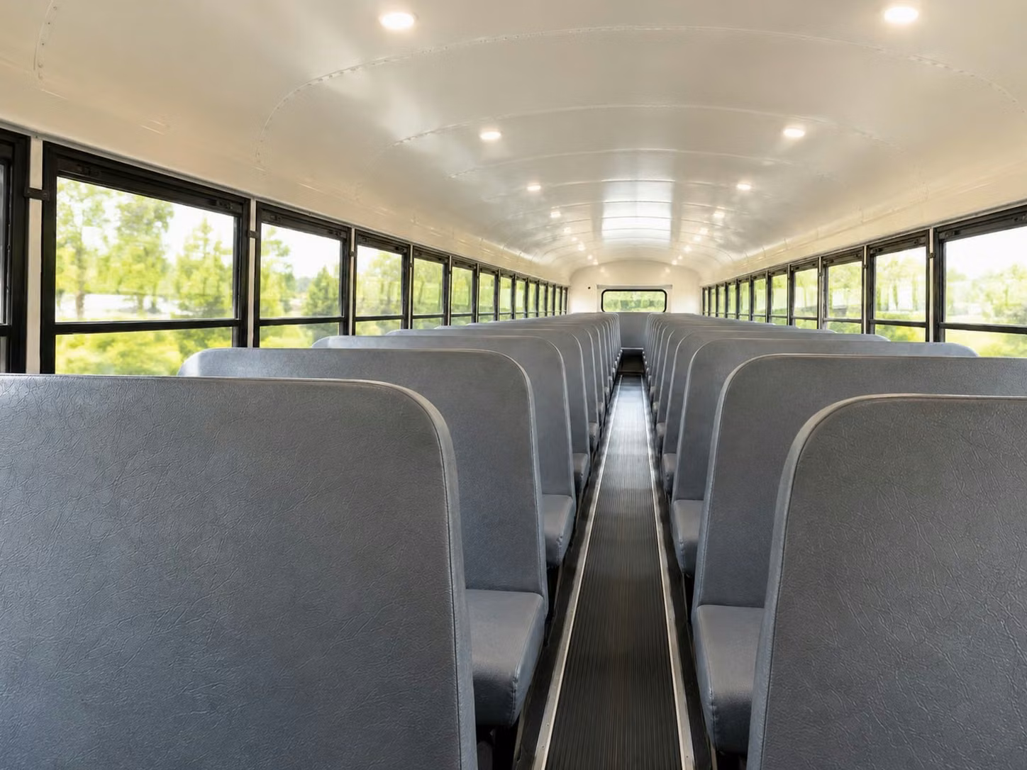 school bus inside