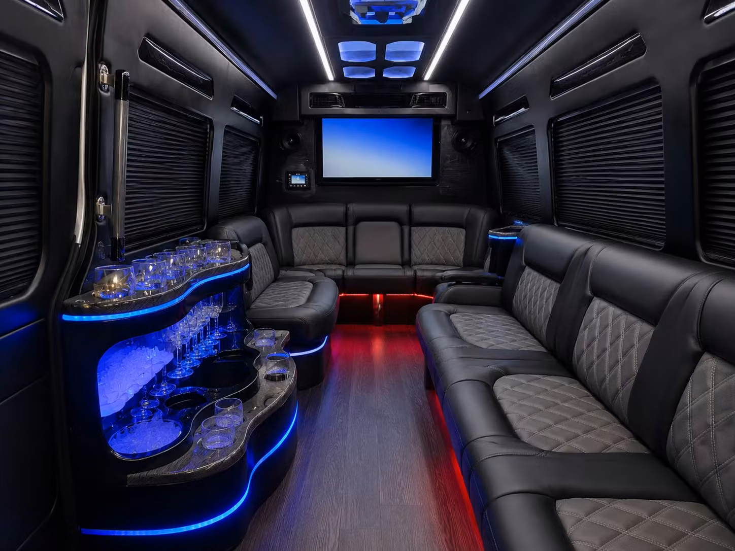 through a network of independent bus companies glendale wedding guests ride in comfort all night long